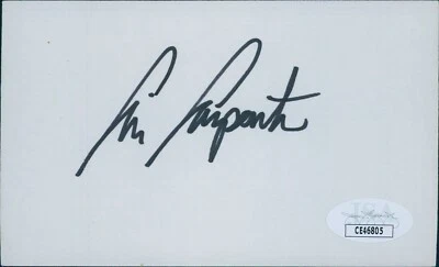 Chris Carpenter St. Louis Cardinals Signed 3x5 Index Card JSA Authenticated - Image 1 of 2