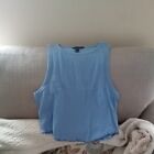 Ladies Blue Vest Top Size 18 From New Look