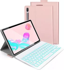 Keyboard Case with Backlit Compatible with Samsung Galaxy Tab S6 10.5", Bluetoot - Picture 1 of 8