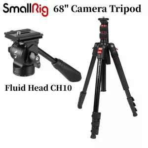 SmallRig 68" Camera Tripod Monopod Travel Tripod Max Load 33lb+Tripod Fluid Head - Picture 1 of 15