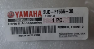 Yamaha 2UD-F1556-30 Fender, Front 2 Genuine OEM New - Picture 1 of 1