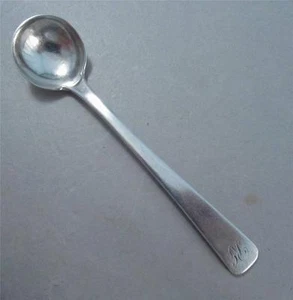 Coin Silver Coffin End Salt Spoon Chinese ? Canadian ? - Picture 1 of 5