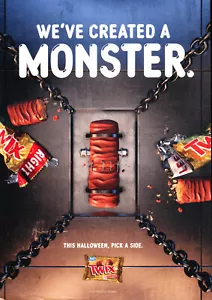 TWIX CHOCOLATE AD #2 REVISTA ANUNCIO 2018 promoción - Imagen 1 de 1