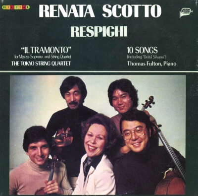 MMG H-10003 RESPIGHI Il Tramonto, 10 Songs RENATA SCOTTO TOKYO SQ Fulton Piano - Image 1 of 3