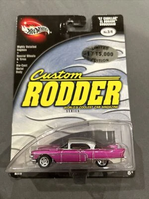 100% Hot Wheels - '57 Cadillac El Dorado Brougham ЯРКО-РОЗОВЫЙ серия Custom Rodder - Изображение 1 из 2