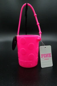 Victoria's Secret / Pink" H.S. Holder / Hot Pink con ciondolo cuore e cane / Nuovo con etichette - Foto 1 di 8