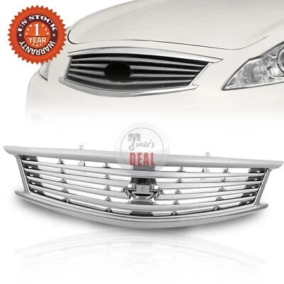 Front Chrome Grille Fit 2010-2013 Infiniti G37/2011-2012 G25/15 Q40 62310-1NF1A — 第 1/4 张图片