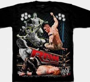WWE Raw Wrestling t-shirt Child size 14-16 XL 18 XXL L John Cena New Tee - Picture 1 of 1
