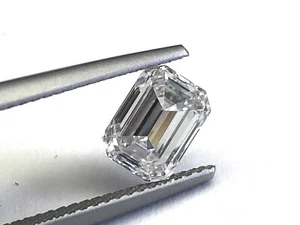 1.50 Carat Emerald Cut Loose Natural Diamond E Color Vvs2 Clarity GIA Certified - Picture 1 of 5