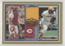 2002 Fleer Fall Classic Rival Factions Game Used Willie Stargell Johnny Bench