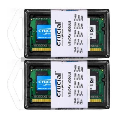 Crucial  PC3L-12800S 16GB 2x8GB DDR3L 1600 MHz 2RX8 SO-DIMM Laptop Memory 1.35V - Image 1 of 4
