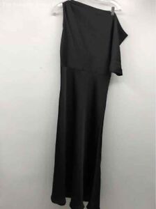 Mossman Womens Black One Shoulder Love In The Dark Midi Bodycon Dress Size 4