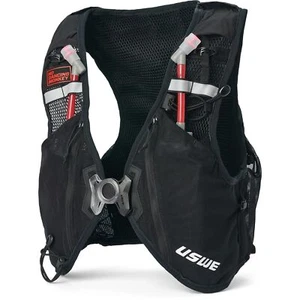 Chaleco de hidratación para correr USWE Pace 14L con 2 x 500 ml Ultra frascos sendero senderismo negro - Imagen 1 de 8