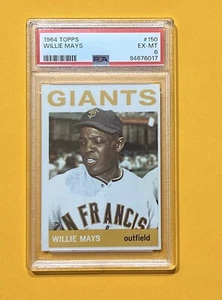 1964 Topps - #150 Willie Mays - PSA 6 (Fresh Grade) - Bild 1 von 2