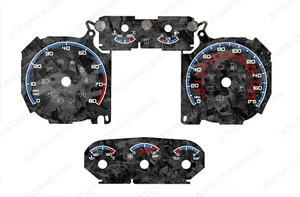 Ford Focus ST Mk2.5 Forged Carbon Dial Cards Mk3 RS Style Gauges - Bild 1 von 1