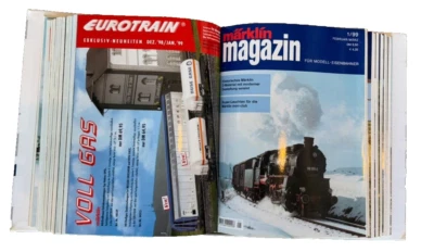 Marklin Magazin Complete 12 issues 1998 & 1999 German edition in Manuf. Binder - Image 1 of 2