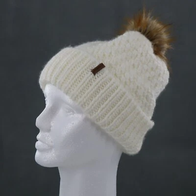 Eddie Bauer Gorro Tejido Polar Crema Acogedor Cottagecore Informal Deportes Diarios Foto 1 de 4