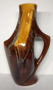 Vase Forme Libre Rétro Vintage Signé Vallauris H 21 L 13 l 8,5 Cm - Imagen 1 de 9