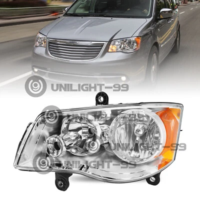 Driver side Headlight For 11-20 Dodge Grand Caravan 08-16 Chrysler Town&Country - Изображение 1 из 4