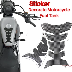 Decals Sticker 3D Black Decorate Motorcycle Fuel Tank Prevent Scratches 2 pcs. - Picture 1 of 4