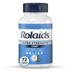 Rolaids Compresse Masticabili Antiacidi Ultra Resistenti, Come Nuove, 72 Pezzi - Foto 1 di 9