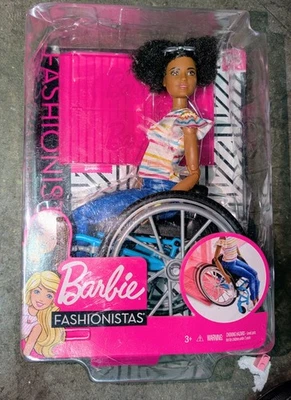 2018 Mattel Barbie Fashionista Doll  Made to Move, Wheelchair NIB - Image 1 of 2