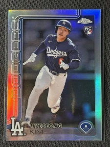 Hyeseong Kim [Rifrattore] #152 2025 Topps Chrome Baseball Rookie Card - Foto 1 di 2