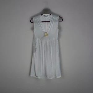 Vintage Y2K TRINA TURK S Deep V Cutout Tropic Beach Metallic Dress Swim CU-nwot - Bild 1 von 10