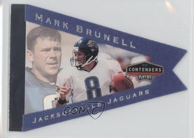 1998 Playoff Contenders Pennants Blue Mark Brunell #44 - Image 1 of 2