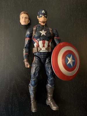 Marvel Legends Civil War Captain America 6" Action Figure Giant Man BAF 2015 - Image 1 of 2