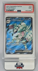2023 POKEMON PAR EN-PARADOX RIFT ULTRA RARE #221 GOLISOPOD EX PSA 9 - Picture 1 of 2