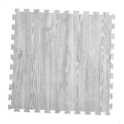 TANSU NO GEN 3/8 Inch Thick Printed Foam Tiles, Wood Grain 16Tiles Ash gray - Image 1 of 4