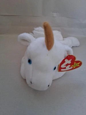 Gold Horn MYSTIC the Unicorn ️ MWNMT Near Mint️ original TY Beanie Baby Plush - Image 1 of 2