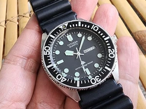 Reloj Hombre Raro Citizen 3802-451732 Vintage Buzo Acero Negro Promaster Cuarzo. - Imagen 1 de 8