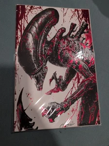 aliens xenomorph Johnny Dejardins Artbook Ltd 30 Bloody Spot Foil - Bild 1 von 7