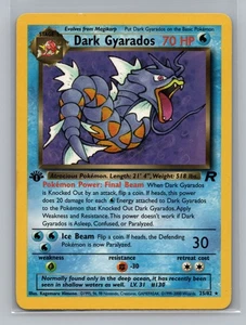 Pokemon WOTC 1ª Edición Team Rocket Dark Gyarados #25/82 10793 - Imagen 1 de 2