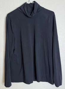 Talbots T-Shirt Damen XL schwarz Rollkragen Lagenlook klassisch Preppy Capsule Ausgehen - Bild 1 von 7