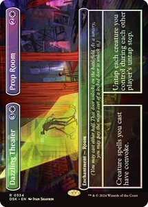 MTG TEATRO DESLUMBRANTE // SALA DE UTILERÍA LÁMINA SIN BORDES Duskmourn: House of Horror casi nuevo - Imagen 1 de 1