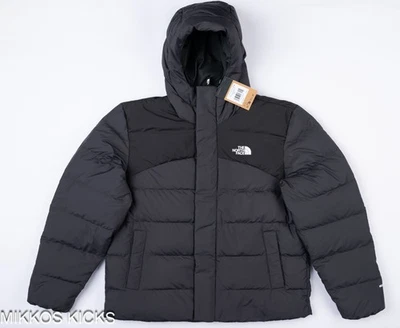 Mens THE NORTH FACE BALTIC Puffer Hooded Insulated 600 Down Jacket Asphalt Grey - Image 1 of 4