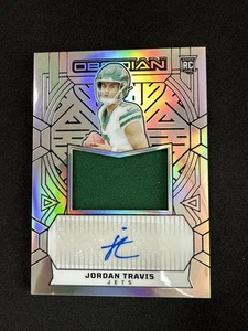 JORDAN TRAVIS 2024 OBSIDIANA PLATA RPA PARCHE NOVATO AUTOMÁTICO RC SP #/99 JETS #JTS - Imagen 1 de 2