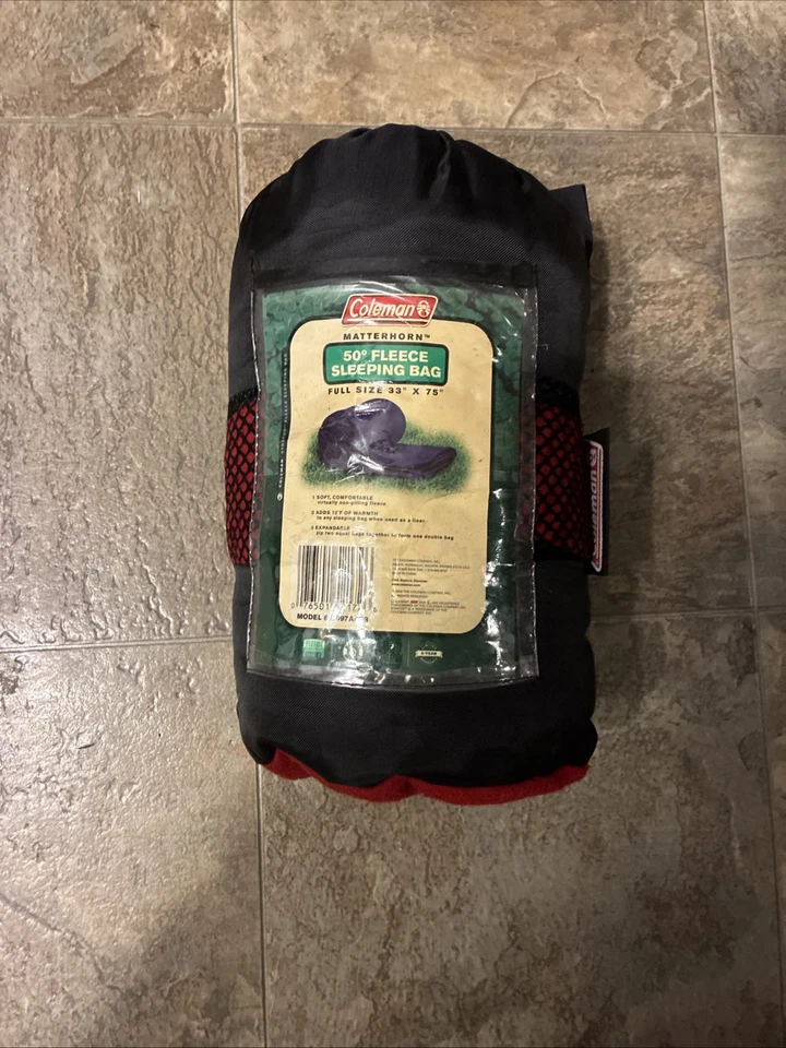 Saco de Dormir 50 Grados Vellón Negro 33"x75" Camping Supervivencia Emergencia Desastre Foto 1 de 4