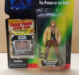 Star Wars POTF2 Luke Ceremonial ERROR Wrong Freeze Frame Text Admiral Ackbar - Picture 1 of 11