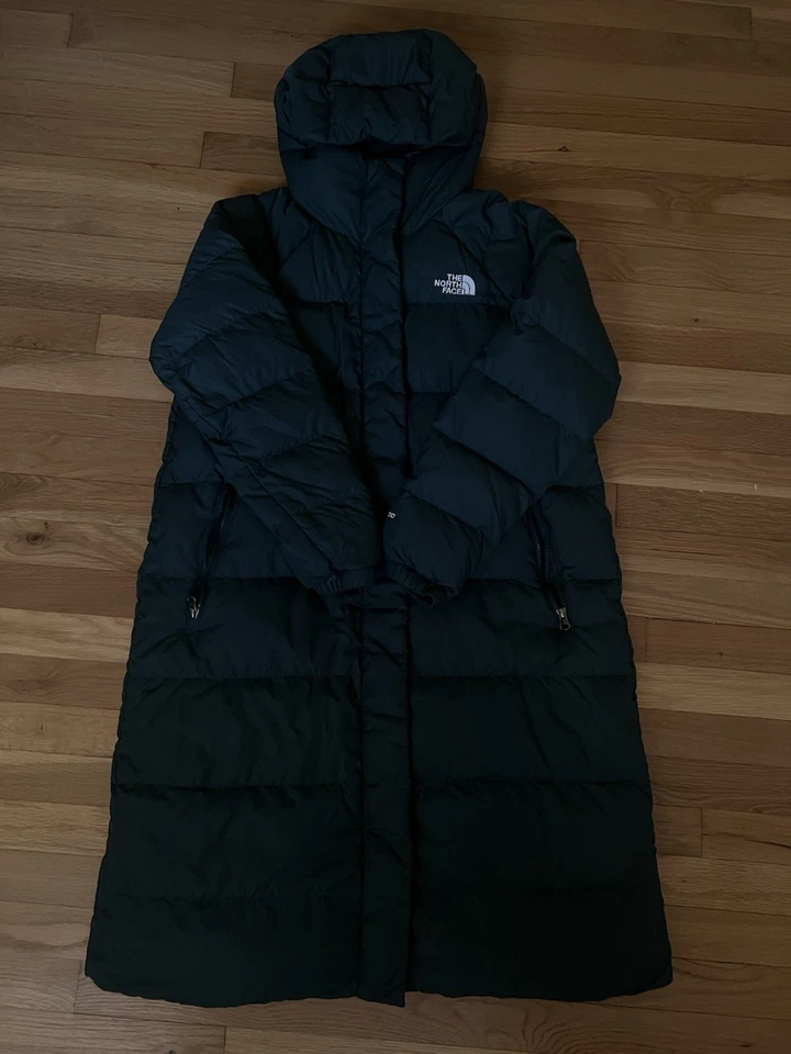 Abrigo largo acolchado para mujer The North Face || Talla L || Verde Foto 1 de 4