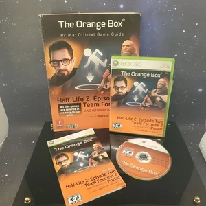 Xbox 360 Orange Box + Pacchetto Guida Prima Gioco CIB Disco Pulito - Spedizione Veloce! - Foto 1 di 14