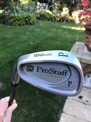 Wilson "Pro Staff" Wide Tip Pitching Wedge - LH - Graphite Shaft -Good Condition - Image 1 of 4