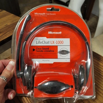 Microsoft LIFECHAT LX-1000 Black Headband Headsets - Image 1 of 3
