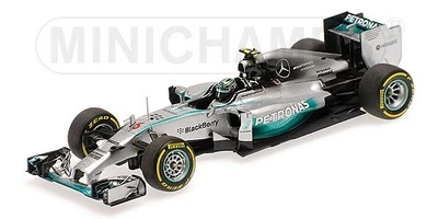 1:43 Minichamps Mercedes Amg W05 Nico Rosberg Abu Dhabi Gp 2014 410140406 Model - Image 1 of 2