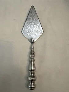 Antique Scrollwork Sterling Brite Cut Pie/Cake Server - Picture 1 of 9
