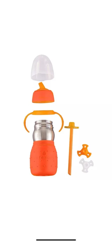 Trinkbecher Trinkhalm für Babys/Kleinkinder Kid Basix Safe Sippy 2in1 Becher - Bild 1 von 1