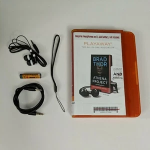 The Athena Project Unabridged Audiobook Playaway Headphones Battery Aux - Imagen 1 de 8